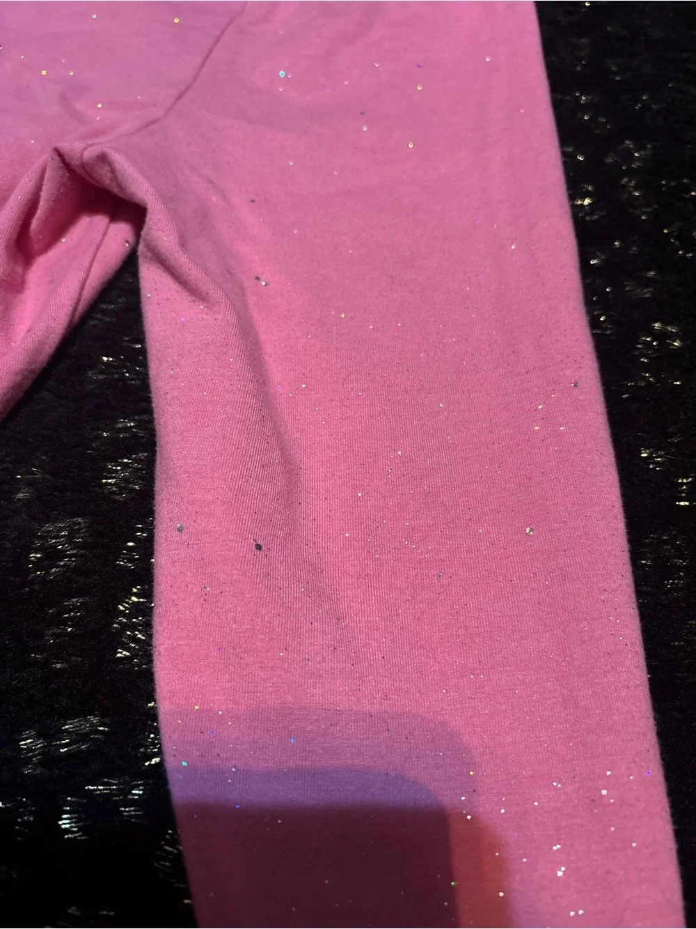 Disney Gray Tee Set with Pink Sparkle Pants